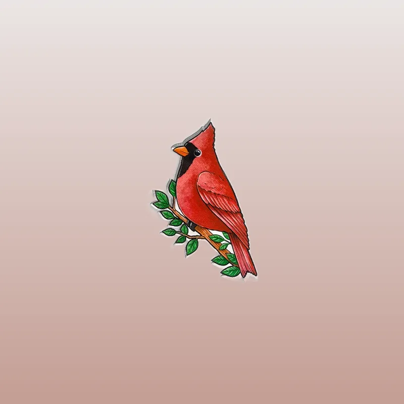 Achetez le Pin's Animaux - Cardinal Rouge pour ajouter une touche d'originalité à votre collection ! Parfait pour les passionnés d'ornithologie et les amoureux des animaux.