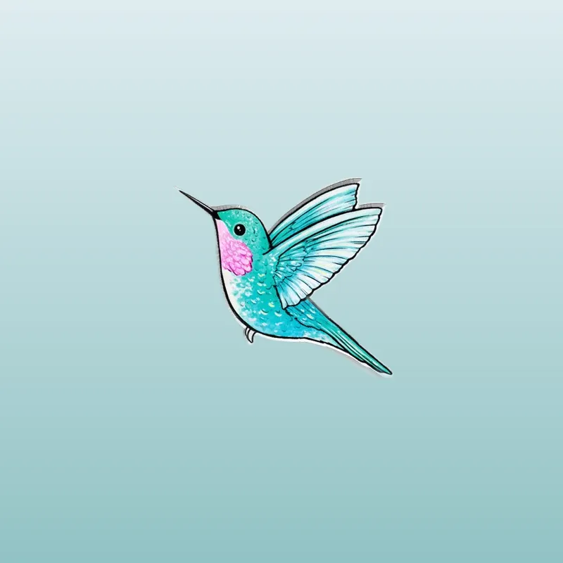 Découvrez le Pin's Animaux - Colibri Cyan, un accessoire unique pour personnaliser vos vêtements. Commandez-le maintenant et ajoutez une touche colorée à votre collection !