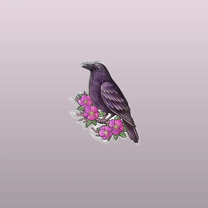 Découvrez le Pin's Animaux - Corbeau, l'accessoire tendance qui ajoute une touche originale à votre style. Achetez-le dès maintenant !