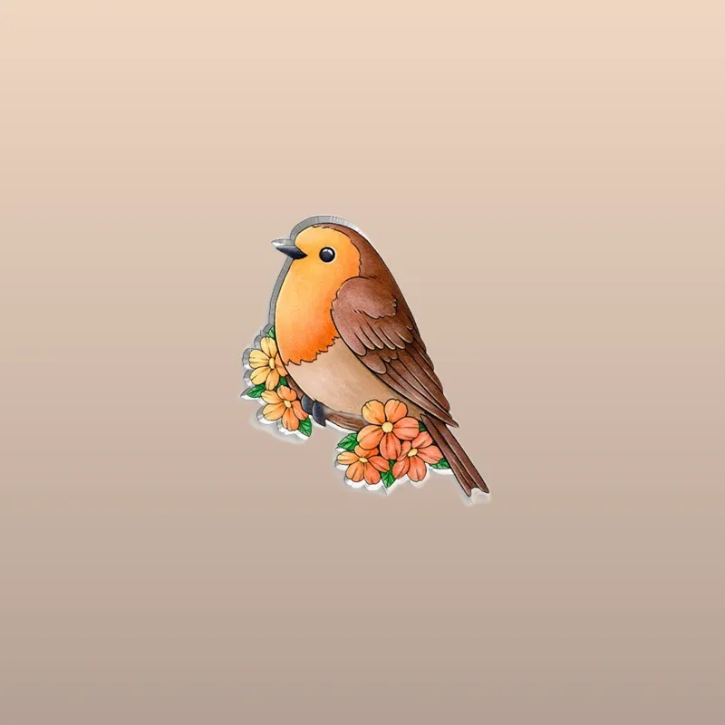 Découvrez le Pin's Animaux - Rouge Gorge, un accessoire unique et adorable à ajouter à votre collection. Achetez dès maintenant ce pin captivant et exprimez votre style !