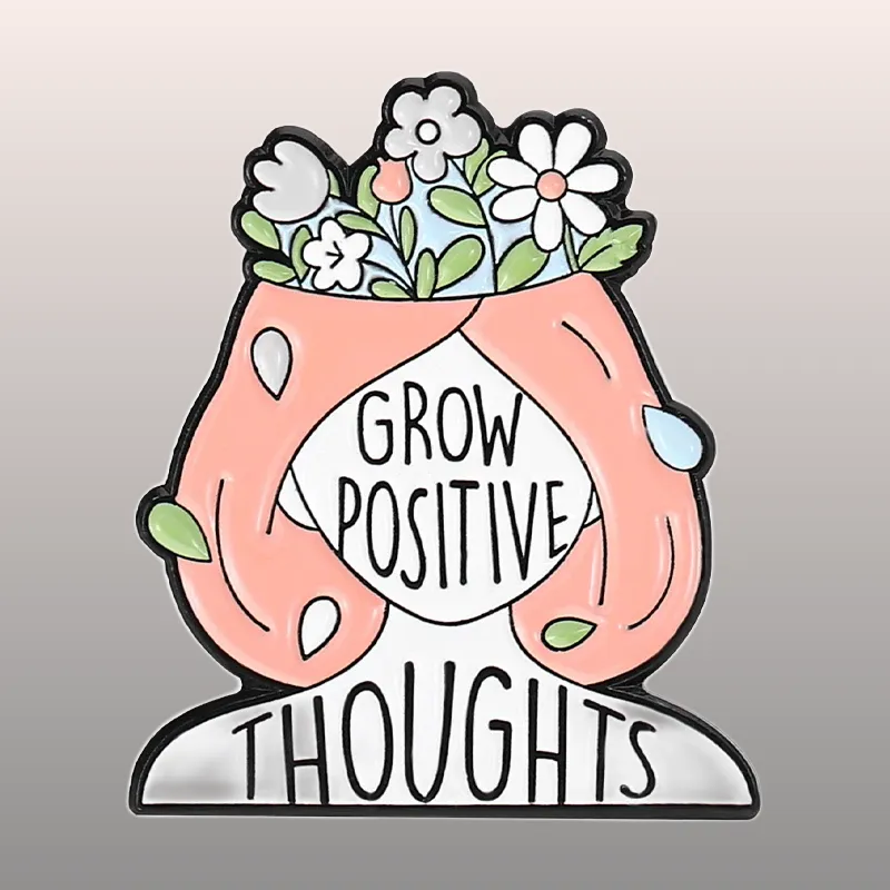 Achetez des pins Féministe - Grow Positive pour affirmer vos convictions tout en ajoutant une touche stylée à votre tenue !