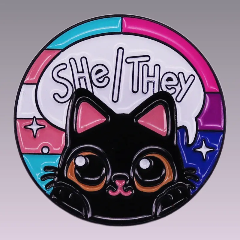 Découvrez nos pins LGBT - She/They, des accessoires parfaits pour afficher votre fierté. Achetez dès maintenant et exprimez votre identité avec style !