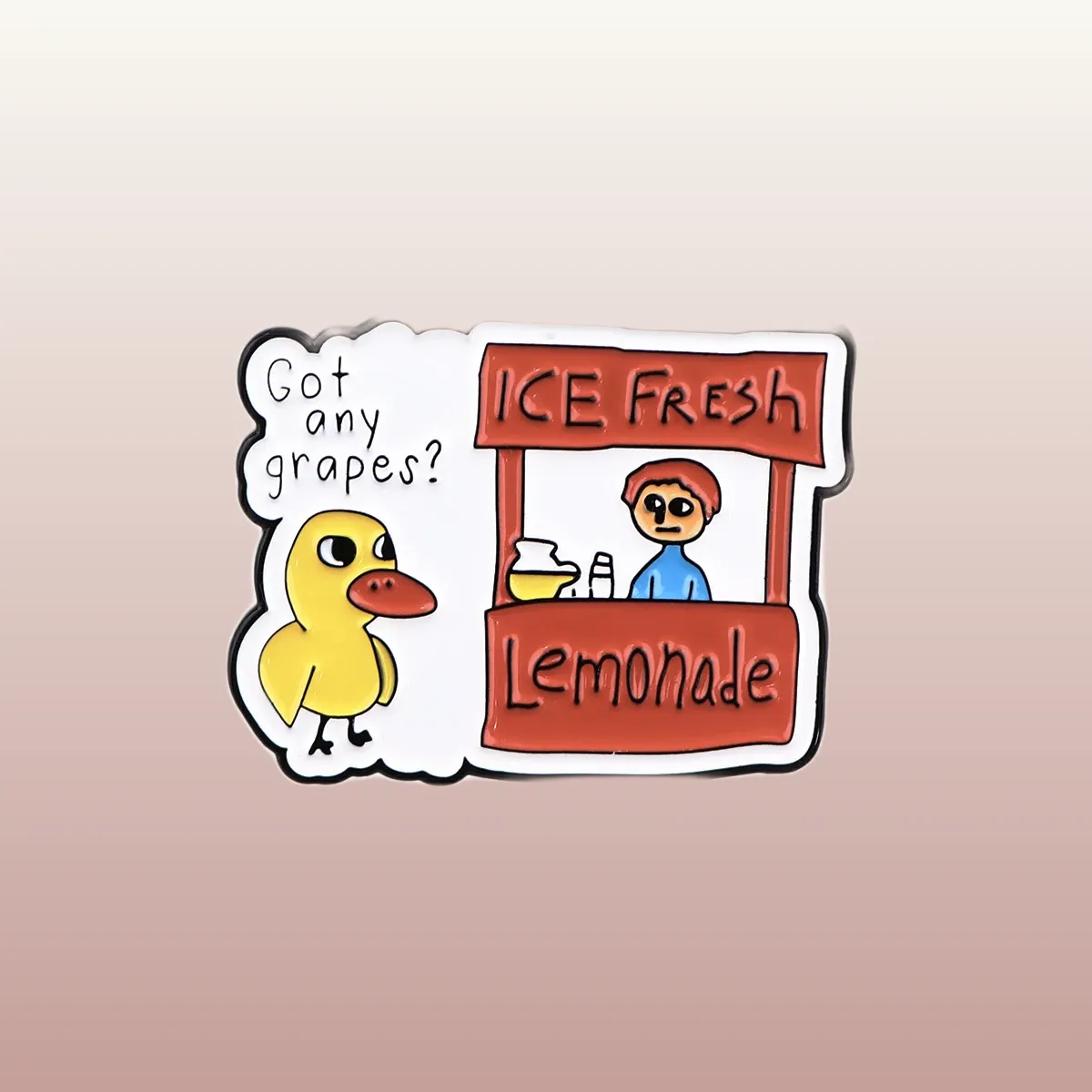 Découvrez Pin's Original - Got Any Grapes ? et apportez une touche unique à votre collection de pins. Achetez maintenant et ajoutez ce pin original à votre panier !