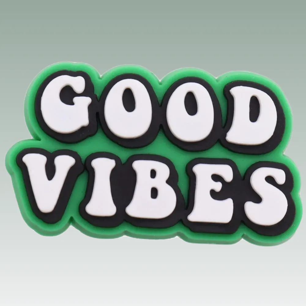 Découvrez nos pin's pour Crocs - Good Vibes, parfaits pour personnaliser vos chaussures et exprimer votre style ! Achetez maintenant pour ajouter une touche unique à votre look.